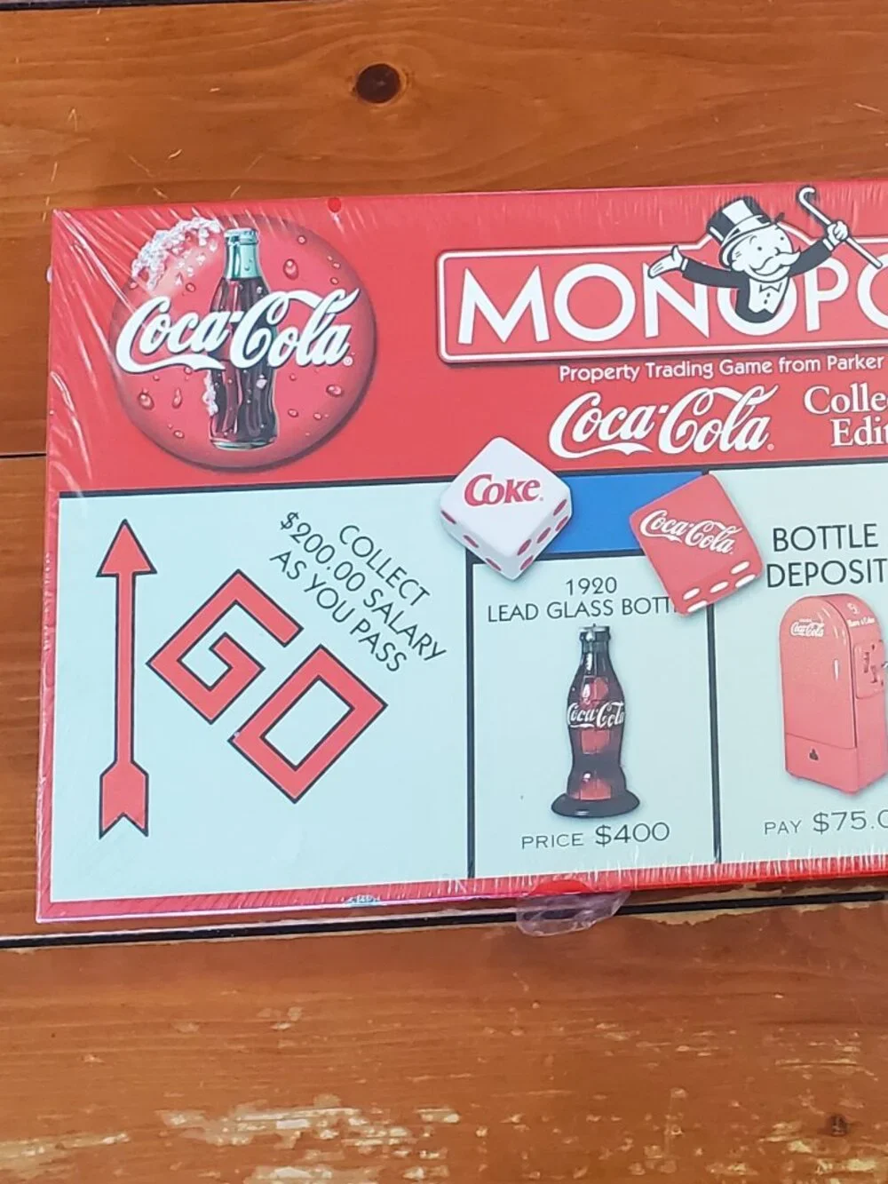 Monopoly Coca-Cola Collector's Edition Board Game Vintage 1999 NIB